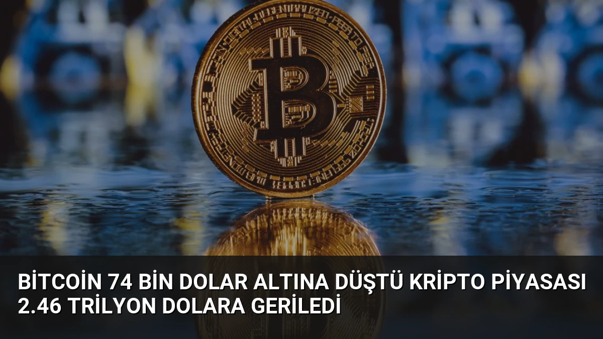 Bitcoin 74 Bin Dolar Altına Düştü Kripto Piyasası 2.46 Trilyon Dolara Geriledi