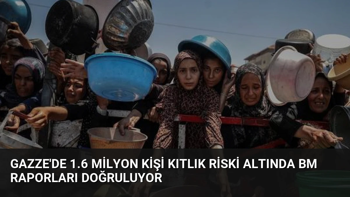 Gazze’de 1.6 Milyon Kişi Kıtlık Riski Altında BM Raporları Doğruluyor