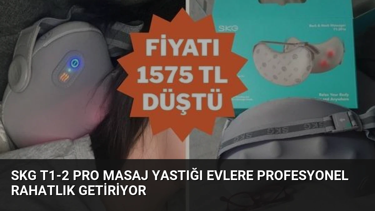 SKG T1-2 PRO Masaj Yastığı Evlere Profesyonel Rahatlık Getiriyor