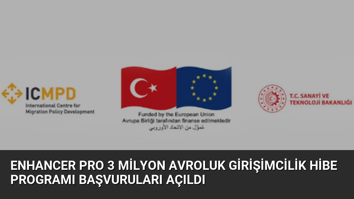 ENHANCER PRO 3 Milyon Avroluk Girişimcilik Hibe Programı Başvuruları Açıldı