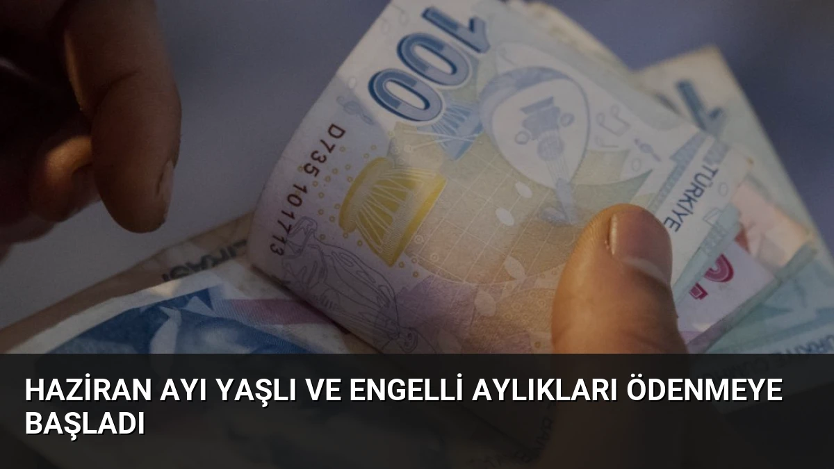 Haziran Ayı Yaşlı ve Engelli Aylıkları Ödenmeye Başladı