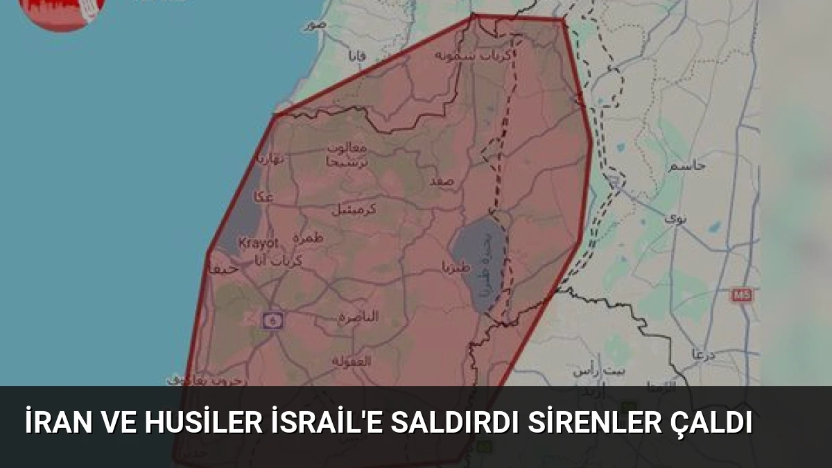 İran ve Husiler İsrail’e Saldırdı Sirenler Çaldı