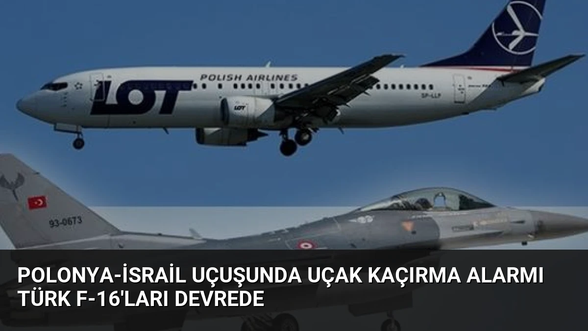 Polonya-İsrail Uçuşunda Uçak Kaçırma Alarmı Türk F-16’ları Devrede