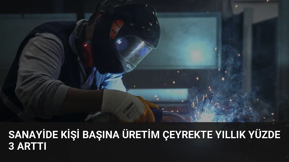 Sanayide Kişi Başına Üretim Çeyrekte Yıllık Yüzde 3 Arttı