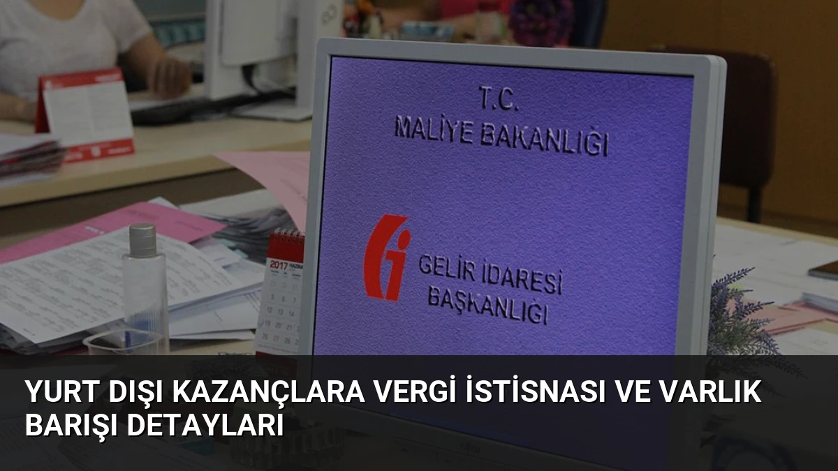 Yurt Dışı Kazançlara Vergi İstisnası ve Varlık Barışı Detayları