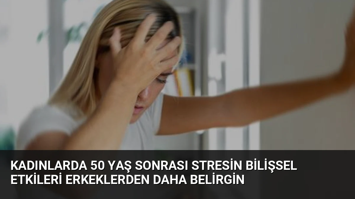 Kadınlarda 50 Yaş Sonrası Stresin Bilişsel Etkileri Erkeklerden Daha Belirgin