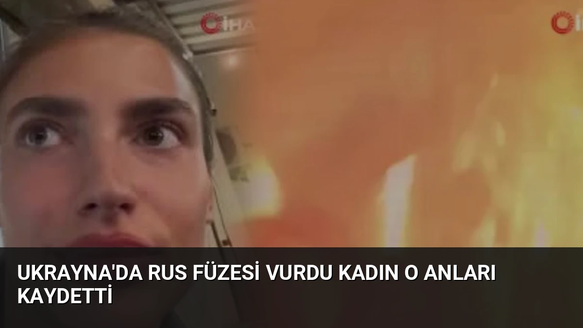 Ukrayna’da Rus Füzesi Vurdu Kadın O Anları Kaydetti
